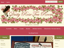 Tablet Screenshot of dustyrosetearoom.com